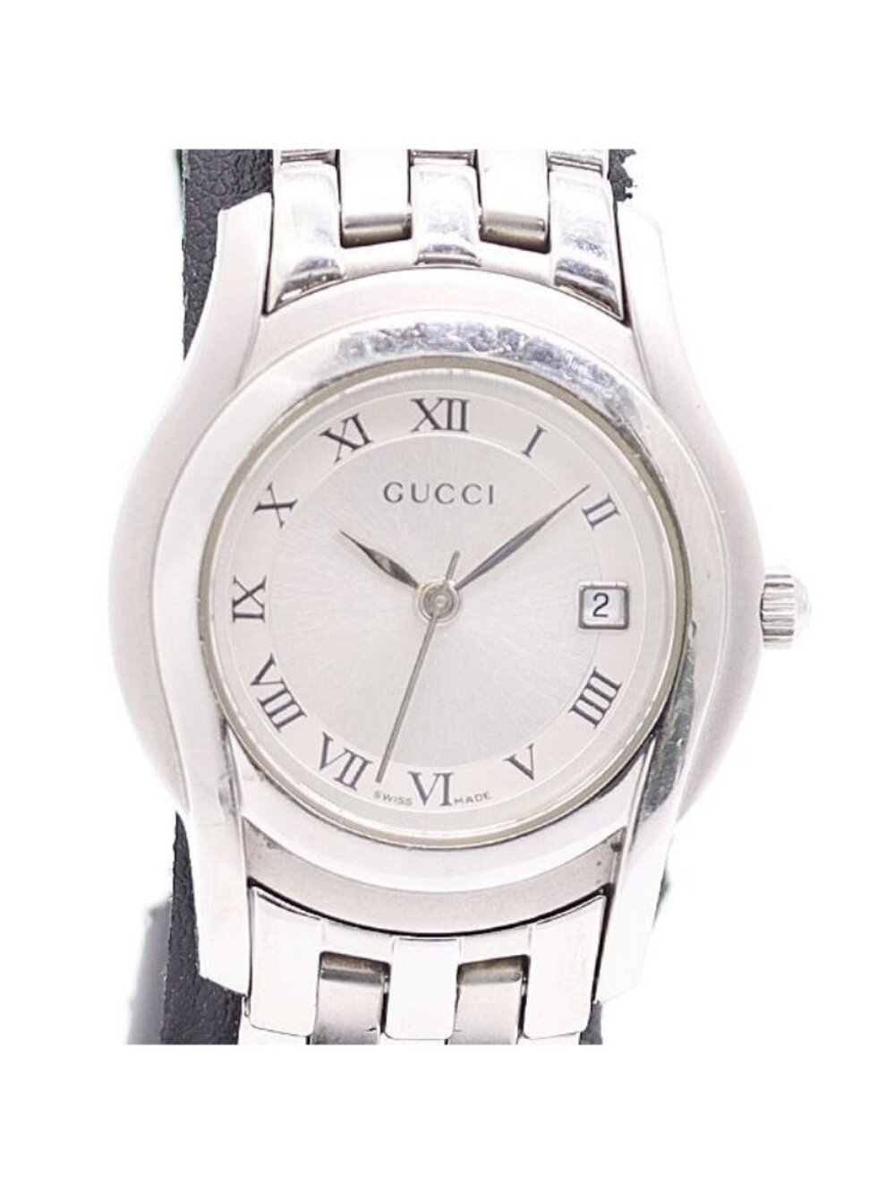 Gucci Silver Dial Date Watch